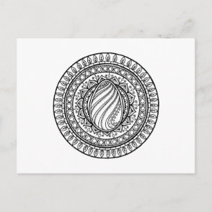 Circle Tribal Doodle Postkarte