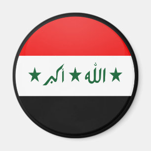 Circle zur Qualitätsflagge im Irak Magnet