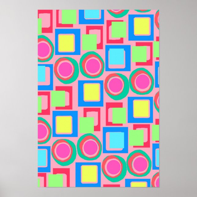Circles and Squares Poster (Vorne)