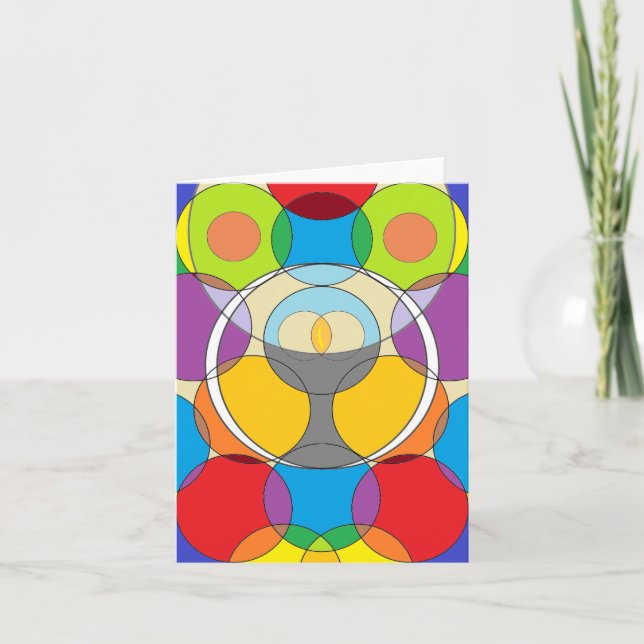 Circles Chalice Card - Rainbow Karte (Vorderseite)