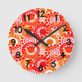 Circles, Everywhere Runde Wanduhr