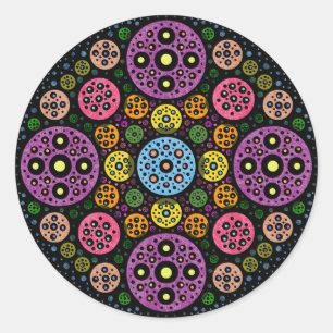 Circles Galore Runder Aufkleber