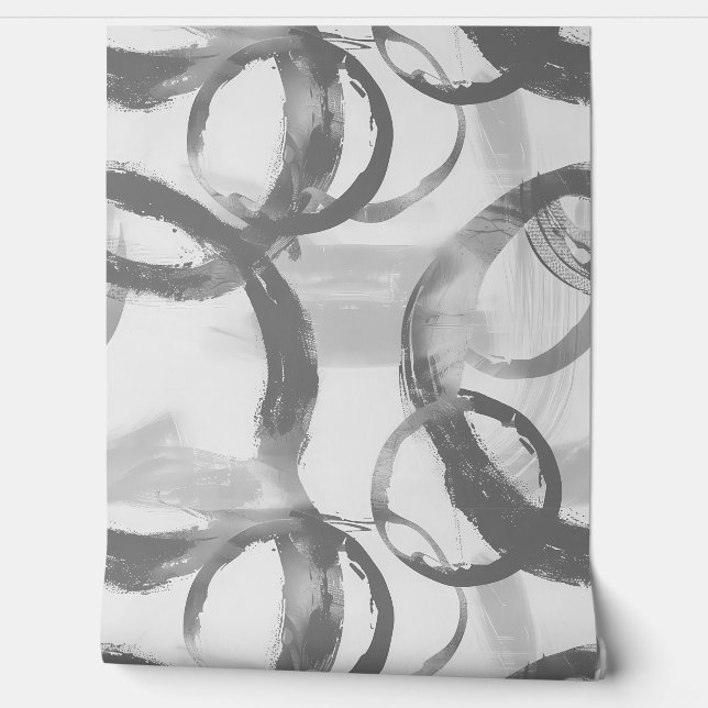 Circles Gold Circles Tapete (Abrollen)