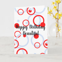 Circles Greetings Card