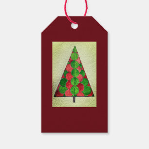Circles Holiday Tree Gift Tags Geschenkanhänger
