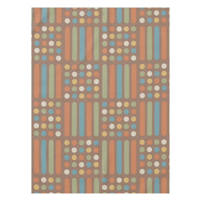Circles Lines Multicolored 2 Tischdecke (Vorderseite)