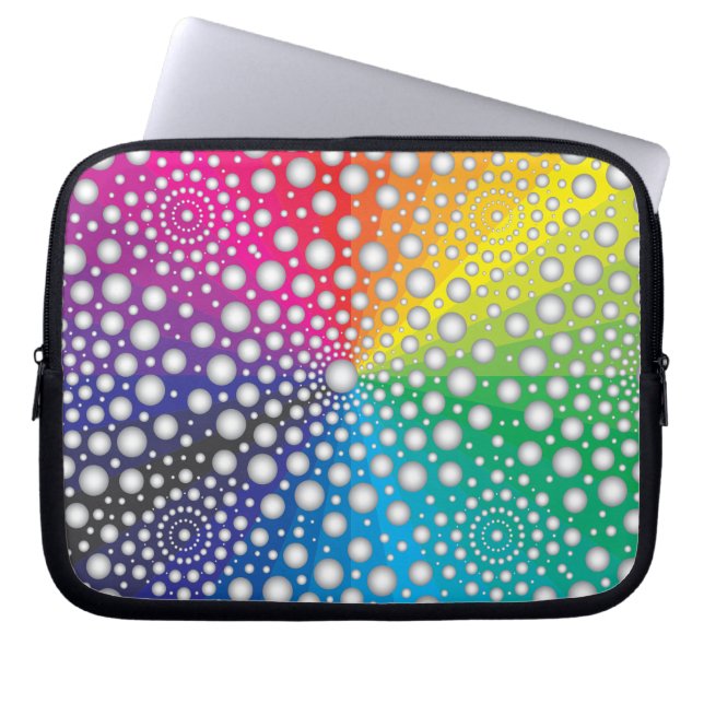 Circles Mandala 2 Laptopschutzhülle (Vorderseite)
