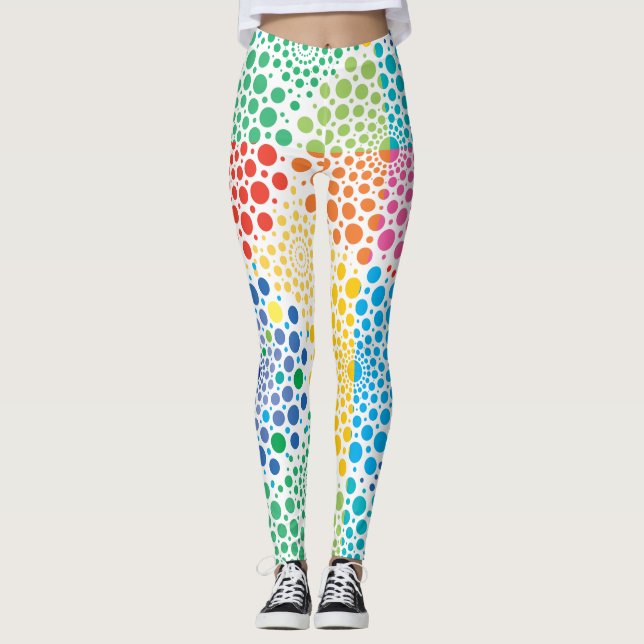 Circles Mandala 3 Leggings (Vorderseite)