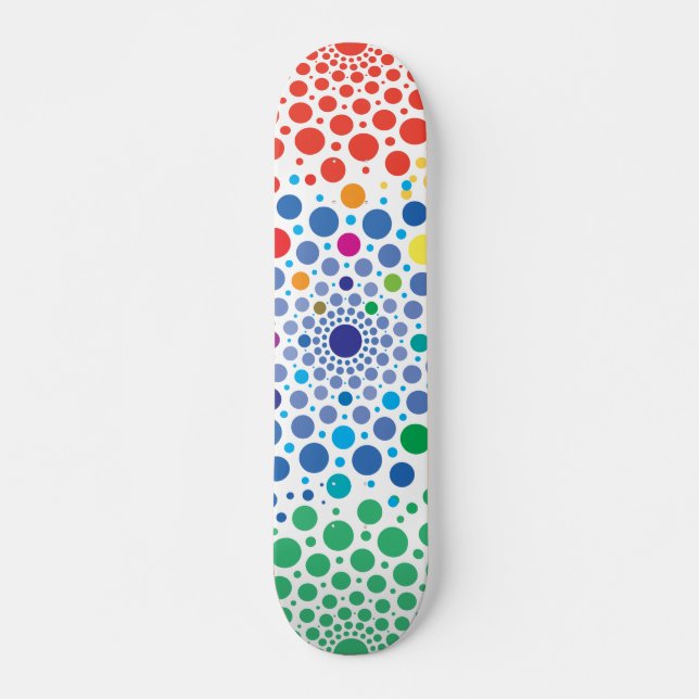 Circles Mandala 3 Skateboard (Vorne)