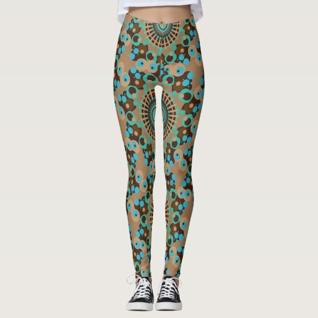 Circles mandala Leggings (Vorderseite)