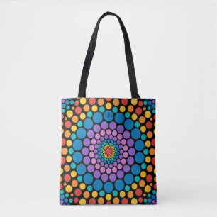 Circles! mehrfarbige Monogramm-Tasche