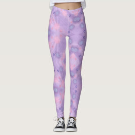 Circles Spheres Lavender Pink Blue Leggings