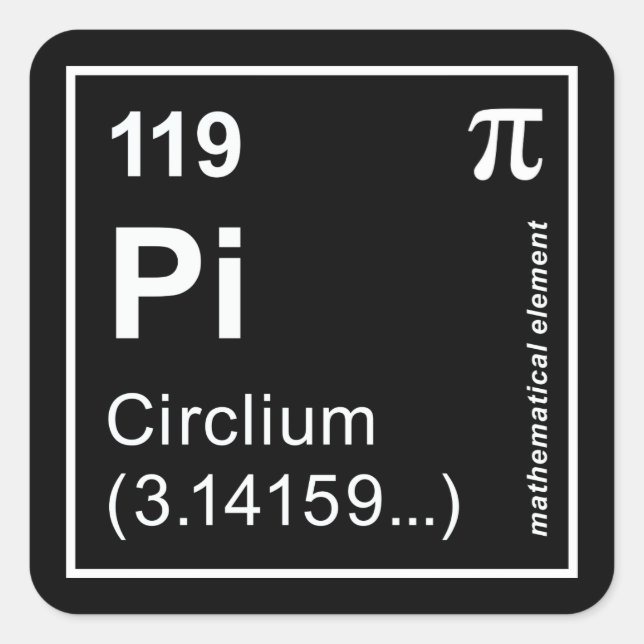 CIRCLIUM QUADRATISCHER AUFKLEBER (Vorderseite)
