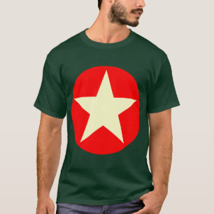Circlone Star - Creme und Rot T-Shirt