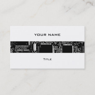 Circuit B & W 2 Strip Visitenkarte weiß hinten