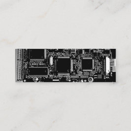 Circuit B & W 2 Visitenkarte, weiß dünn Mini Visitenkarte