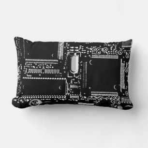 Circuit Black and White 2 throw Kissen Lumbar