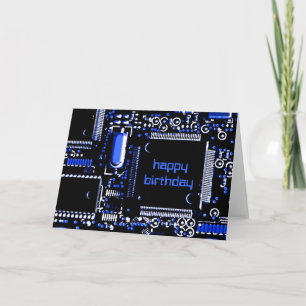 Circuit Blue 2 "Happy Birthday" - Grüße Karte