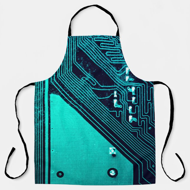 Circuit board. Electronic computer hardware techno Schürze (Vorderseite)