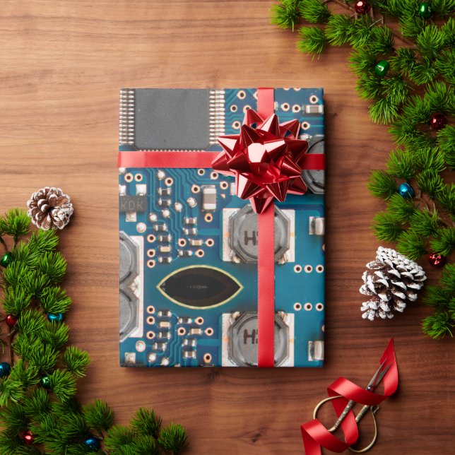 Circuit board geschenkpapier (Feiertagsgeschenk)