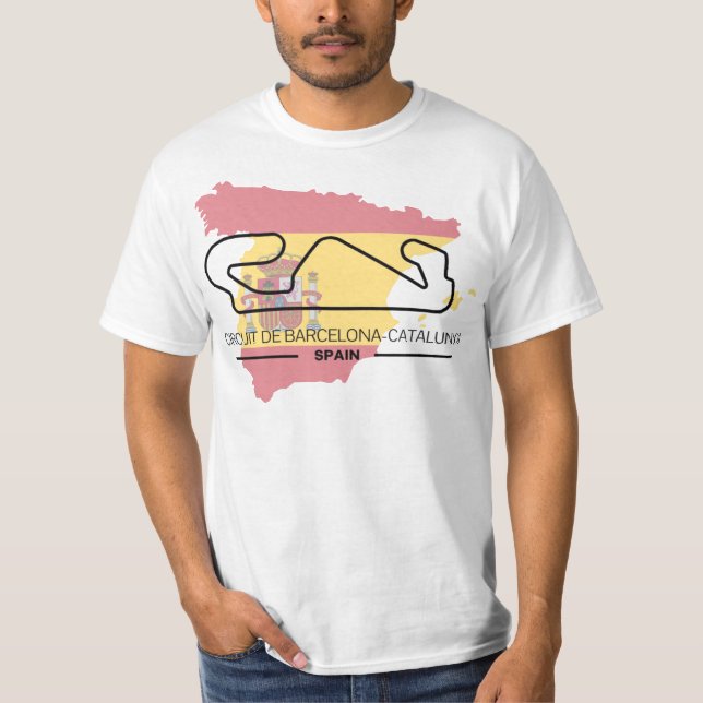 Circuit De Barcelona Formel 1 T-Shirt (Vorderseite)