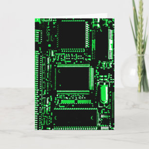Circuit Green Grußkartenportrait Karte