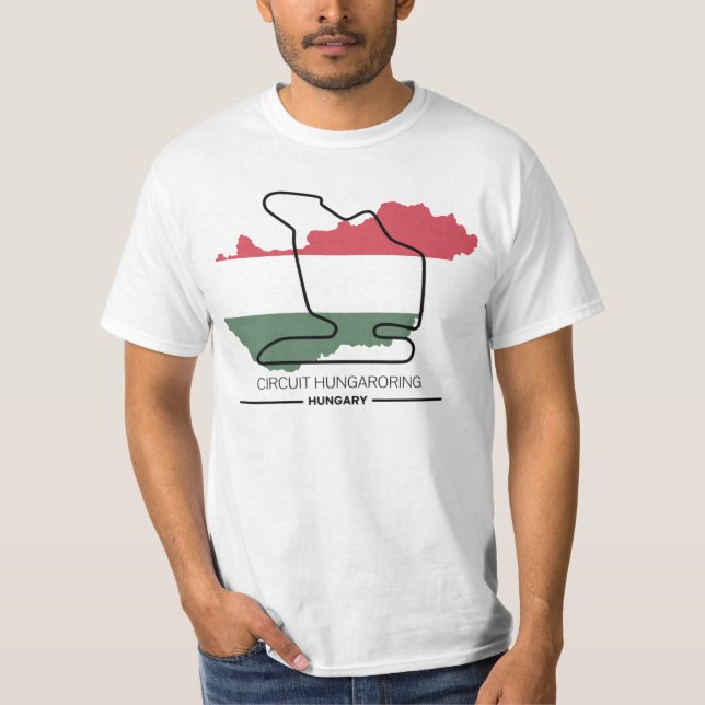 Circuit Hungaroring T-Shirt für Formel-1-Fans  (Vorderseite)