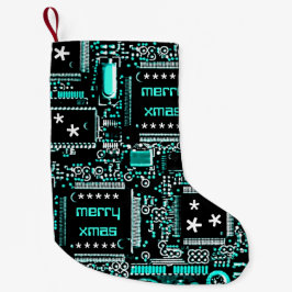 Circuit Light Blue 2 "Merry Xmas" beidseitig Kleiner Weihnachtsstrumpf