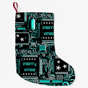 Circuit Light Blue 2 "Merry Xmas" beidseitig Kleiner Weihnachtsstrumpf