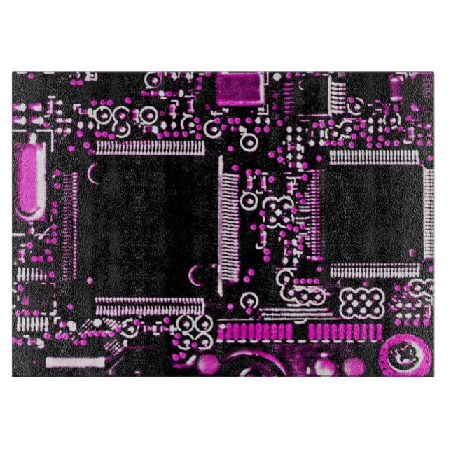 Circuit Pink 2 Schneidebrett (Vorderseite)