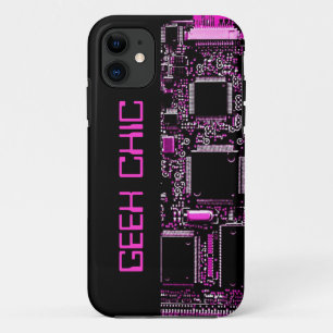 Circuit Pink "Geek Chic" iPhone Gehäuse schwarz Case-Mate iPhone Hülle