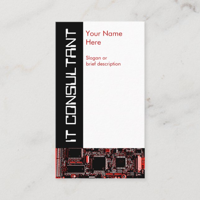 Circuit Red 2 "IT Consultant" Visitenkarte (Vorderseite)