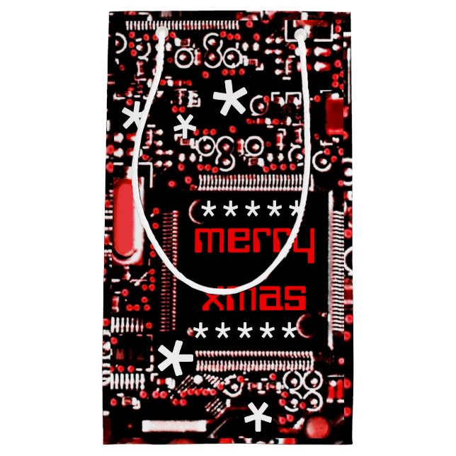 Circuit Red 2 Merry Xmas klein Kleine Geschenktüte (Vorderseite)