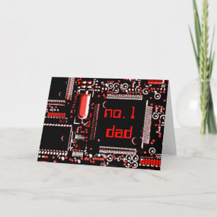 Circuit Red 2 "no.1 dad" Grüße Karte