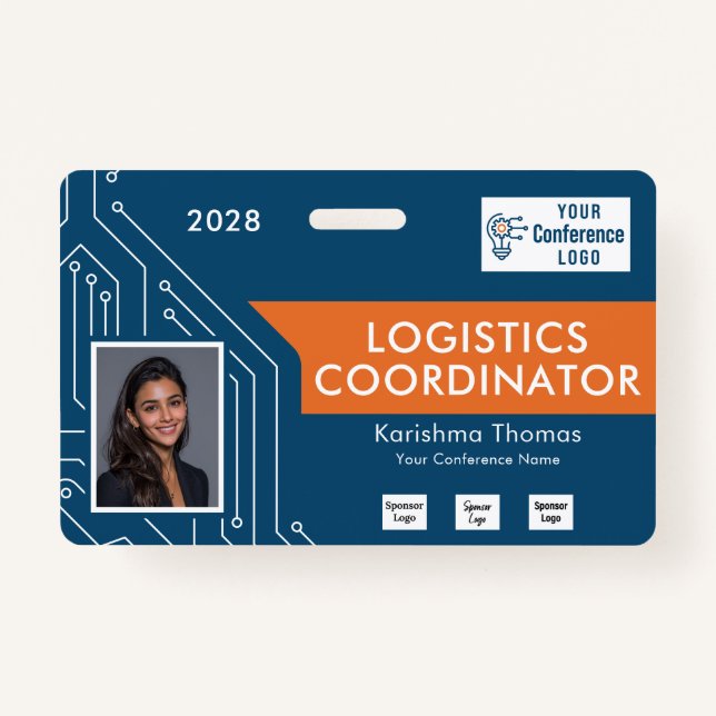 Circuit Tech Event Coordinator Photo ID Badge Ausweis (Vorderseite)
