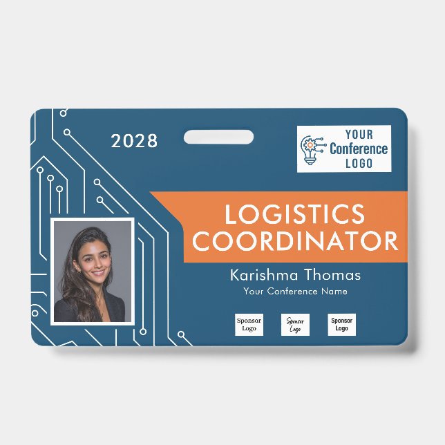 Circuit Tech Event Koordinator Fotoausweis Badge Ausweis (Vorderseite)