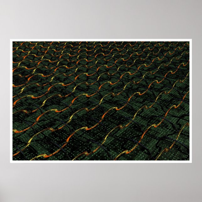 CircuitBoard Weave Poster (Vorne)