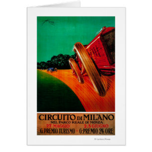 Circuito Di Milano Vintage Poster Europa