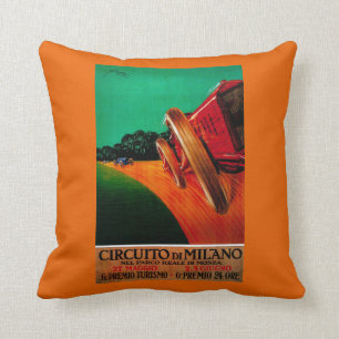 Circuito Di Milano Vintage Poster Europa Kissen
