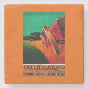 Circuito Di Milano Vintage Poster Europa Steinuntersetzer