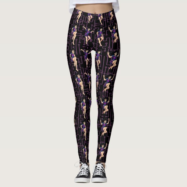 CIRCUITS & NERD GIRL Leggings (Vorderseite)