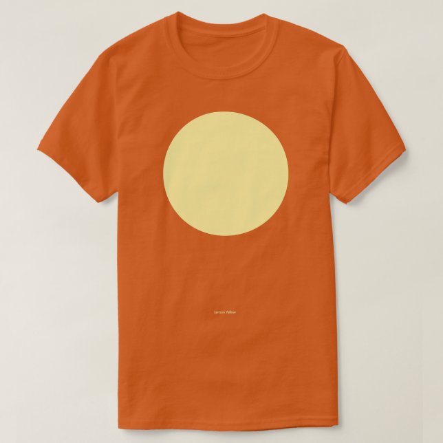 Circular Crayola Lemon Yellow T-Shirt (Design vorne)