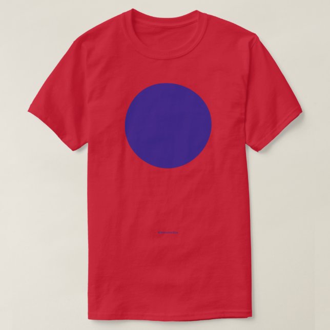 Circular Crayola Ultramarine Blue T-Shirt (Design vorne)