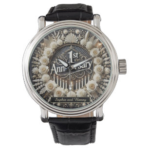 Circular Elegance for Anniversary Bliss Armbanduhr