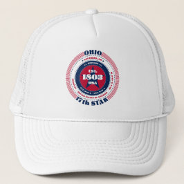 Circular Ohio Staat Patriotic Trucker Hat Truckerkappe