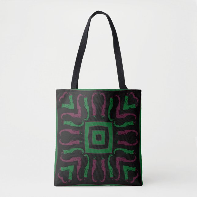 Circular pattern with hot peppers. Hand drawn.art, (Vorderseite)