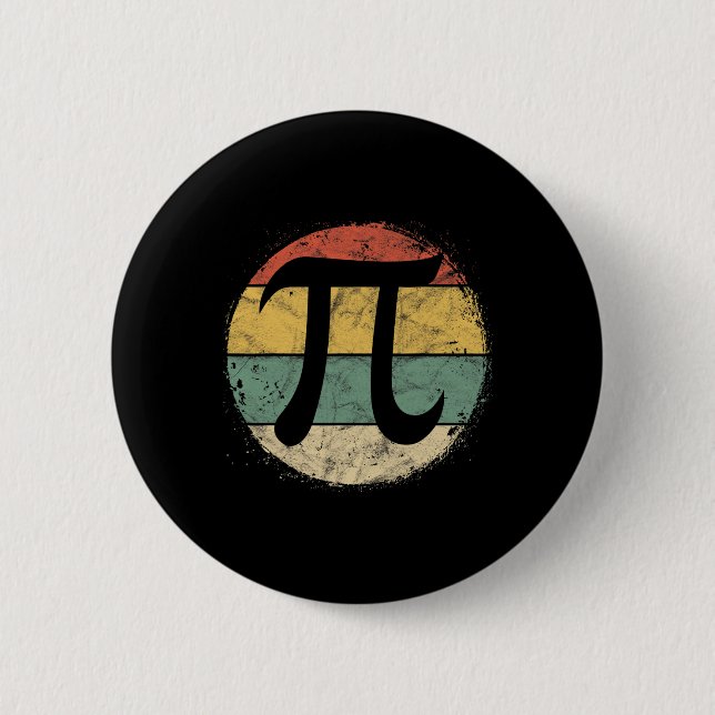 Circular Pi Symbol Pi Day Mathematik Lehrer Stu Button (Vorderseite)