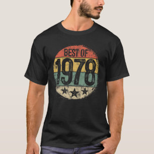 Circular Retro Best. of 1978 43. Birthday 43 Year T-Shirt