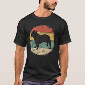 Circular Retro French Bulldog Owner Gift Frenchie  T-Shirt