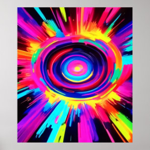 Circular Symphony of Colors Poster